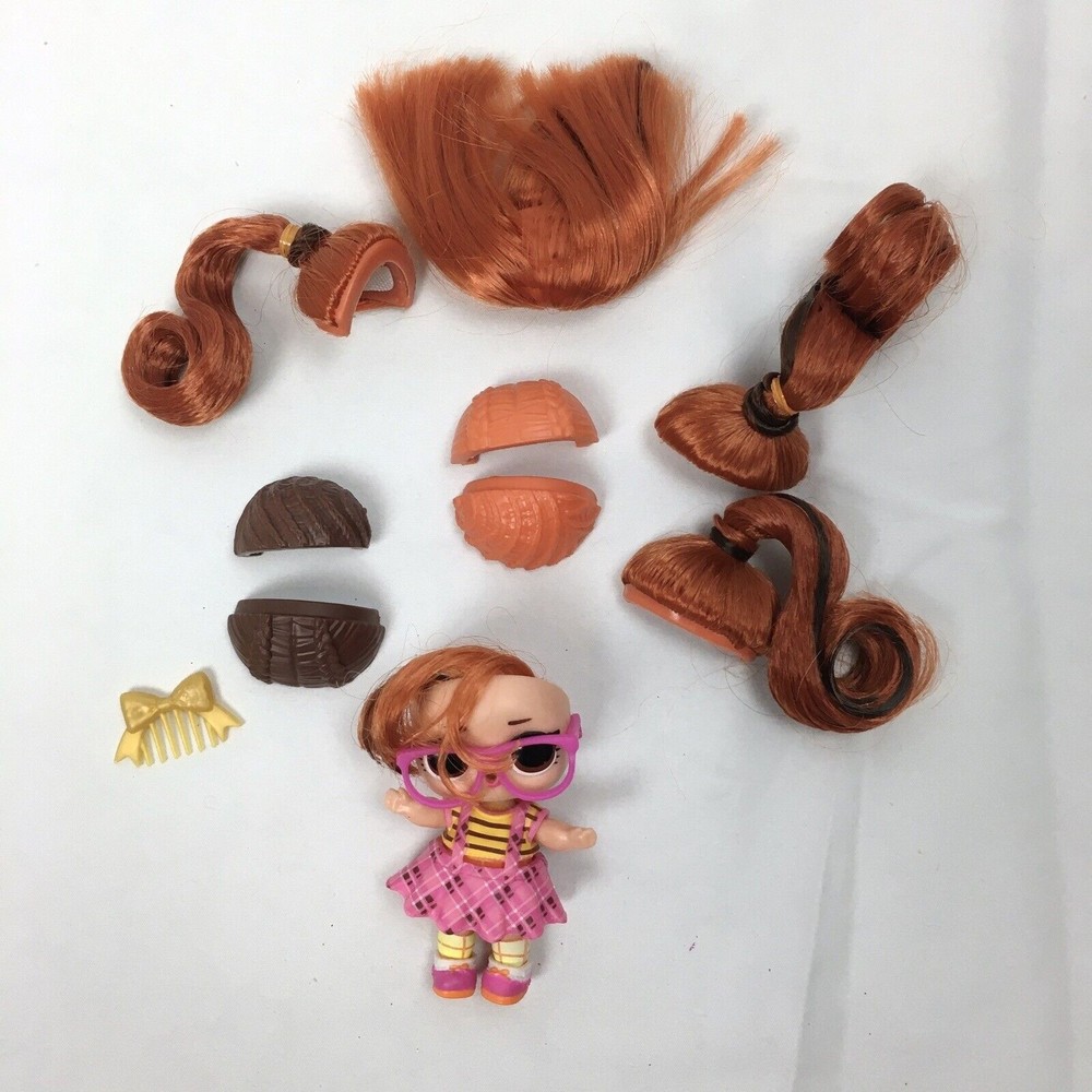 LOL Surprise Doll HairVibes‎ Peanut Buttah Butter Orange Hair Pieces Parts